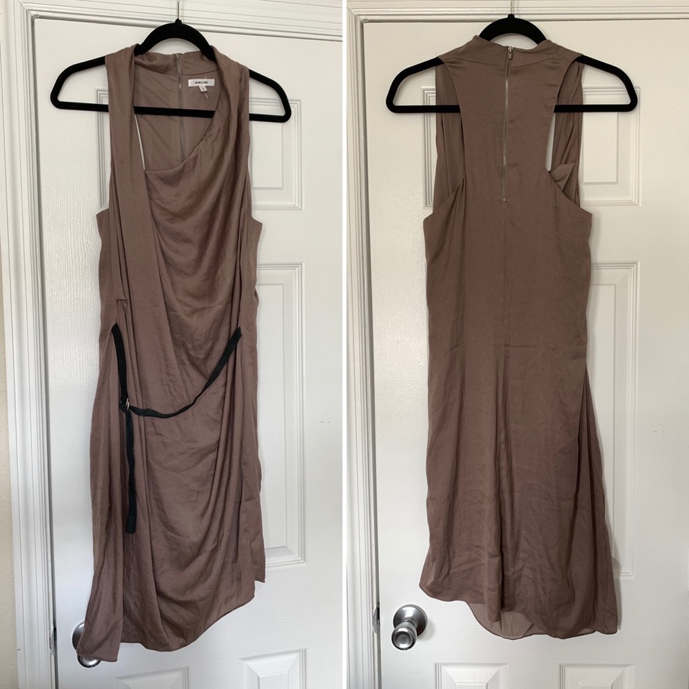 Helmut Lang Asymmetrical Racerback Summer Dress